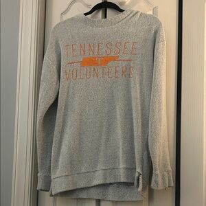 Pressbox Tennessee Volunteers Heather Gray and Orange Sweater